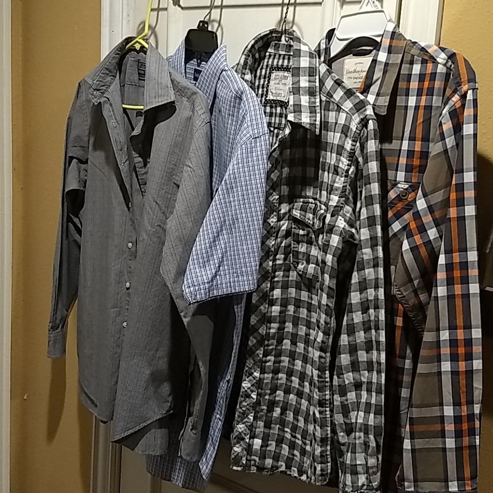 04,Finalpricealphlaurenbundle4pcmen'scasualshirts - image 1